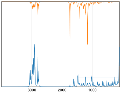 Calculated IR and Raman Spectra of Exelon